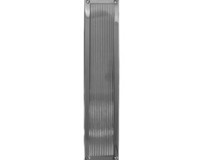 Frelan Hardware Reeded Fingerplate (305Mm X 75Mm), Satin Chrome