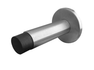 Frelan Hardware Cylinder Wall Mounted Projecting Door Stop (79Mm X 20Mm), Satin Stainless Steel