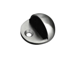 Frelan Hardware Oval Floor Mounted Door Stop (45Mm X 22.5Mm), Satin Stainless Steel