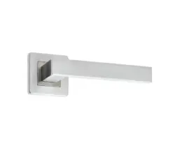 Sirius Door Handle On Rose Grade 304 Satin Stainless Steel