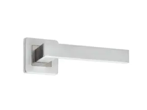 Sirius Door Handle On Rose Grade 304 Satin Stainless Steel