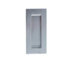 Frelan Hardware Rectangular Flush Pull (100Mm X 50Mm), Satin Stainless Steel