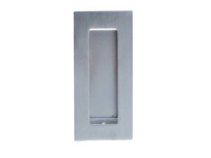 Frelan Hardware Rectangular Flush Pull (100Mm X 50Mm), Satin Stainless Steel