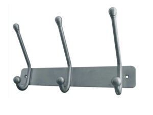 Frelan Hardware Multi Hook Units, 3 Hooks (250Mm) Or 5 Hooks (450Mm), Satin Stainless Steel