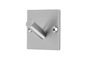 Frelan Hardware Square Single Robe Hook, Satin Stainless Steel