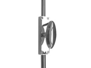 Frelan Hardware Locking Espagnolette Bolt With Oval Handle, Polished Chrome