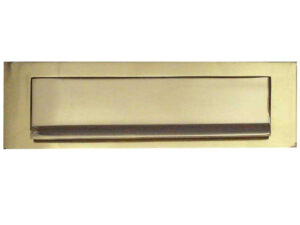 Frelan Hardware Gravity Letterplate (254Mm X 76Mm), Polished Brass