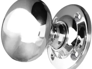 Mushroom Mortice Door Knob Polished Chrome