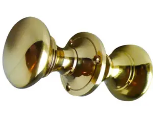 Contract Rim Door Knob Polished Brass