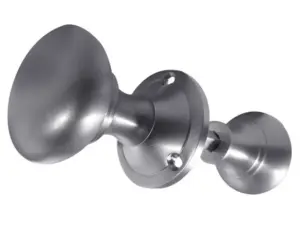 Contract Rim Door Knob Satin Chrome