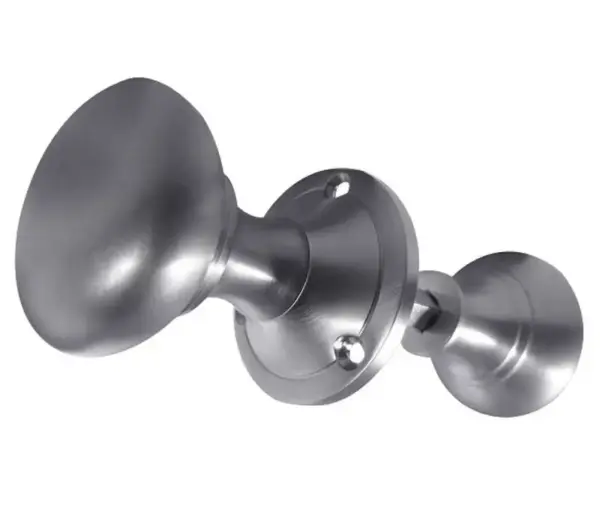 Contract Rim Door Knob Satin Chrome