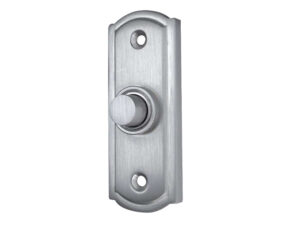 Frelan Hardware Sloan Bell Push, Satin Chrome