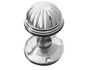 Frelan Hardware Fluted Mortice Door Knob, Polished Chrome (Sold In Pairs)