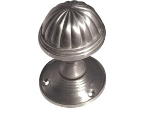 Frelan Hardware Fluted Mortice Door Knob, Satin Chrome (Sold In Pairs)