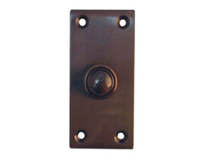 Frelan Hardware Bell Push, Dark Bronze