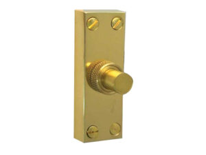 Frelan Hardware Bell Push, Polished Brass