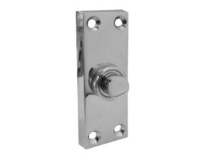 Frelan Hardware Bell Push, Polished Chrome