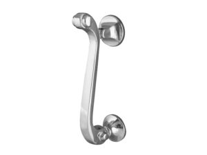 Frelan Hardware Scroll Door Knocker, Polished Chrome