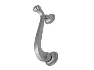 Frelan Hardware Scroll Door Knocker, Satin Chrome