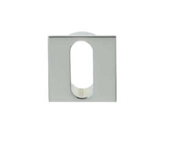 Frelan Hardware Minimal Square Standard Profile Escutcheon (25Mm X 25Mm), Polished Chrome