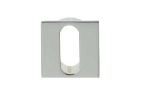 Frelan Hardware Minimal Square Standard Profile Escutcheon (25Mm X 25Mm), Polished Chrome