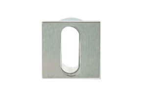 Frelan Hardware Minimal Square Standard Profile Escutcheon (25Mm X 25Mm), Satin Chrome