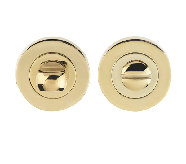 Frelan Hardware Bathroom Turn & Release (50Mm X 10Mm), Pvd Stainless Brass