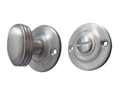 Frelan Hardware Round Bathroom Turn & Release (40Mm Diameter), Satin Chrome