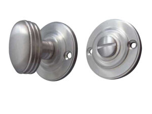 Frelan Hardware Round Bathroom Turn & Release (40Mm Diameter), Satin Chrome