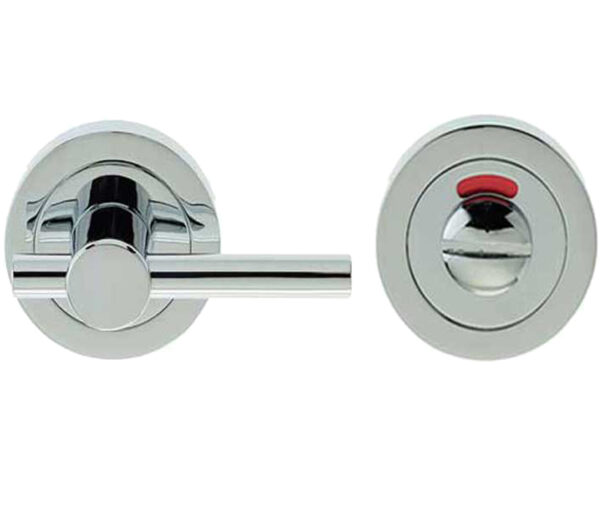 Frelan Hardware Easy Bathroom Turn & Release With Indicator (50Mm X 10Mm), Polished Chrome