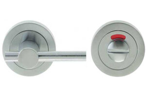 Frelan Hardware Easy Bathroom Turn & Release With Indicator (50Mm X 10Mm), Satin Chrome