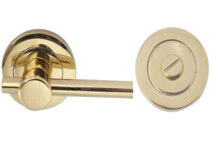 Frelan Hardware Easy Bathroom Turn & Release (50Mm X 10Mm), Polished Brass