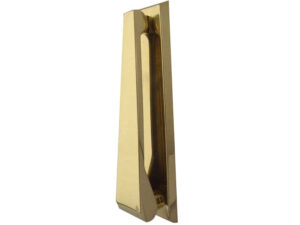 Frelan Hardware Contemporary Door Knocker, Polished Brass