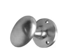 Kontrax Oval Mortice Door Knob Satin Chrome