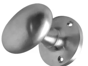 Oval Mortice Door Knob Satin Chrome