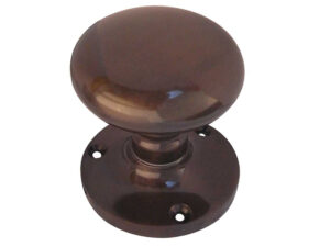 Frelan Hardware Contract Mushroom Mortice Door Knob, Dark Bronze