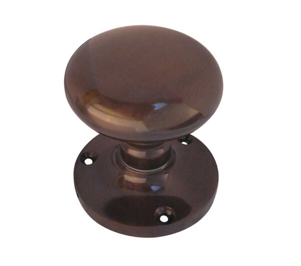 Frelan Hardware Contract Mushroom Mortice Door Knob, Dark Bronze