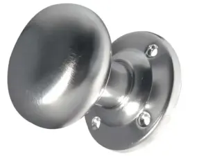 Kontrax Mushroom Mortice Door Knob Satin Chrome