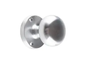 Mushroom Mortice Door Knob Satin Chrome