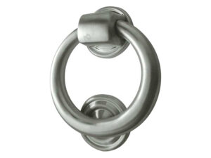 Frelan Hardware Ring Door Knocker (105Mm Diameter), Satin Chrome