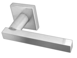 Frelan Hardware Paja Kubus Straight Door Handles On Square Rose