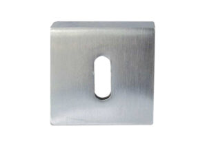 Frelan Hardware Standard Profile Square Escutcheon, Satin Chrome