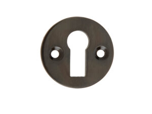 Frelan Hardware Standard Profile Round Escutcheon, Dark Bronze