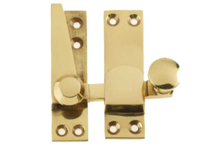 Frelan Hardware Heavy Quadrant Sash Window Fastener, Polished Brass