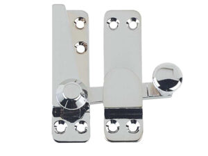 Frelan Hardware Heavy Quadrant Sash Window Fastener, Polished Chrome