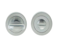 Frelan Hardware Bathroom Turn & Release (50Mm X 10Mm), Satin Chrome