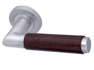 Frelan Hardware Reguitti Cuba Dark Wood Door Handles On Round Rose)