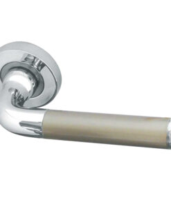 Velino door handles offer a perfect blend of sleek design and durability, enhancing both functionality and style in any room., Dual Finish Polished Chrome & Satin Nickel (Sold In Pairs)