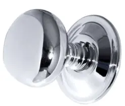 Mushroom Mortice Door Knob Polished Chrome