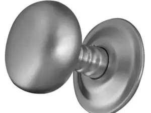 Mushroom Mortice Door Knob Satin Chrome